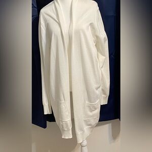 Grace Karin Vibrant White Open Cardigan Size 3XL NWT Christmas